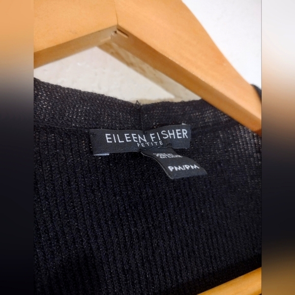 Eileen Fisher Organic Linen Blend Knit Cardigan - Picture 9 of 10